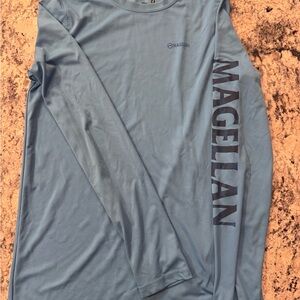 Magellan Outdoors Boys Sky Blue Long Sleeve Tee